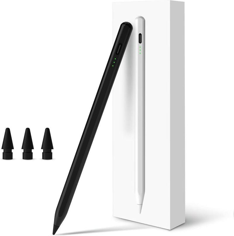 Penlike Pencil for Apple iPad A16 10th Generation, Fast Charge Stylus Pen for 2025-2018 iPad A16/11-6th Gen, Air 11"/13" M3/M2/5th-3rd, Pro 13"/11"/M4/12.9", Mini A17 Pro/6/5th Palm Rejection Tilt Sensitivity - Image 1